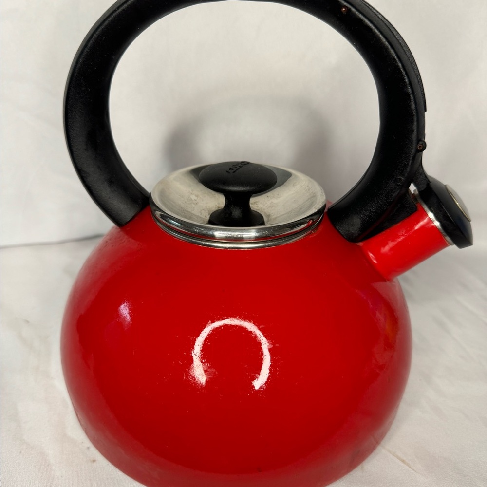 Vibrant Red COPCO Kettle with Sleek Black Handle